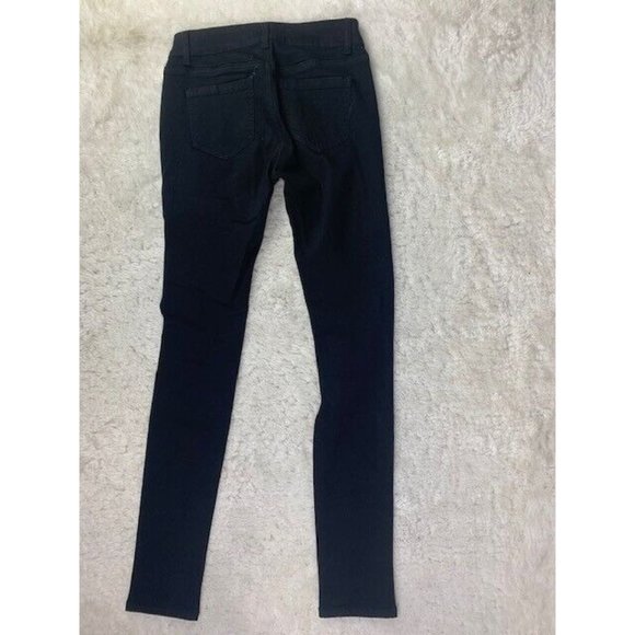 Wax Jeans Size 3 Black Stretch Mid Rise Skinny Distressed - Picture 4 of 4
